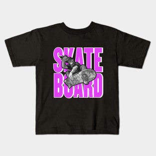 Coolest Skater Boy - Version 05 Kids T-Shirt